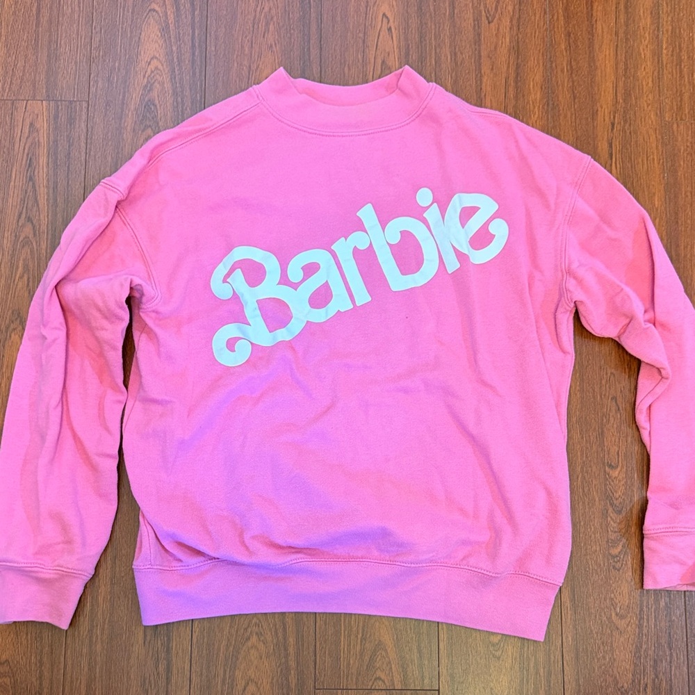 Barbie Bright Pink Crew Neck Sweater